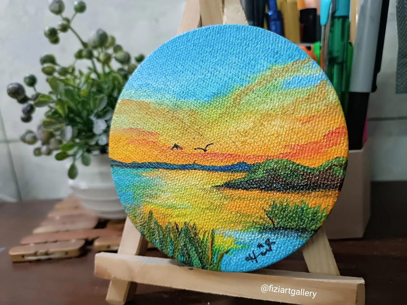 Handmade custom artwork The New Hope in watercolor on paper by FiziArt Studio